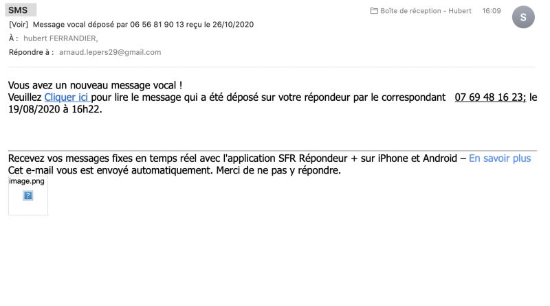 J'ai Cliqué Sur Un Lien Douteux Sms Que Faire arnaud.lepers29@gmail.com | SMS | Autre arnaque